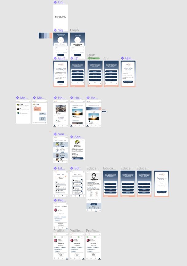 therajourney prototype with UI