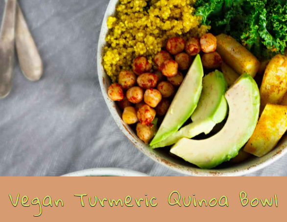 My recipe website; a vegan quinoa power bowl