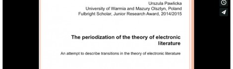 CMDC's Fulbright Scholar Gave Research Presentation about E-Lit
