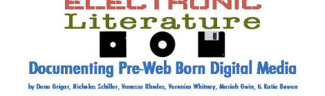 Chapter 1 of Rebooting Electronic Literature is Released