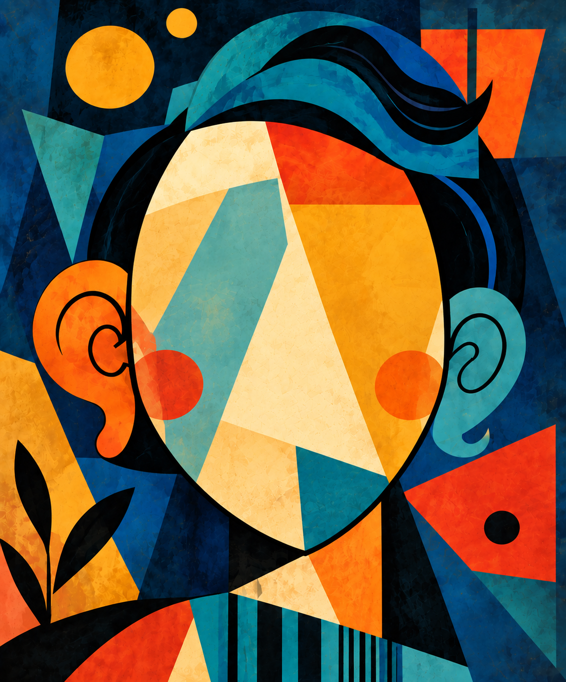Cubist portrait