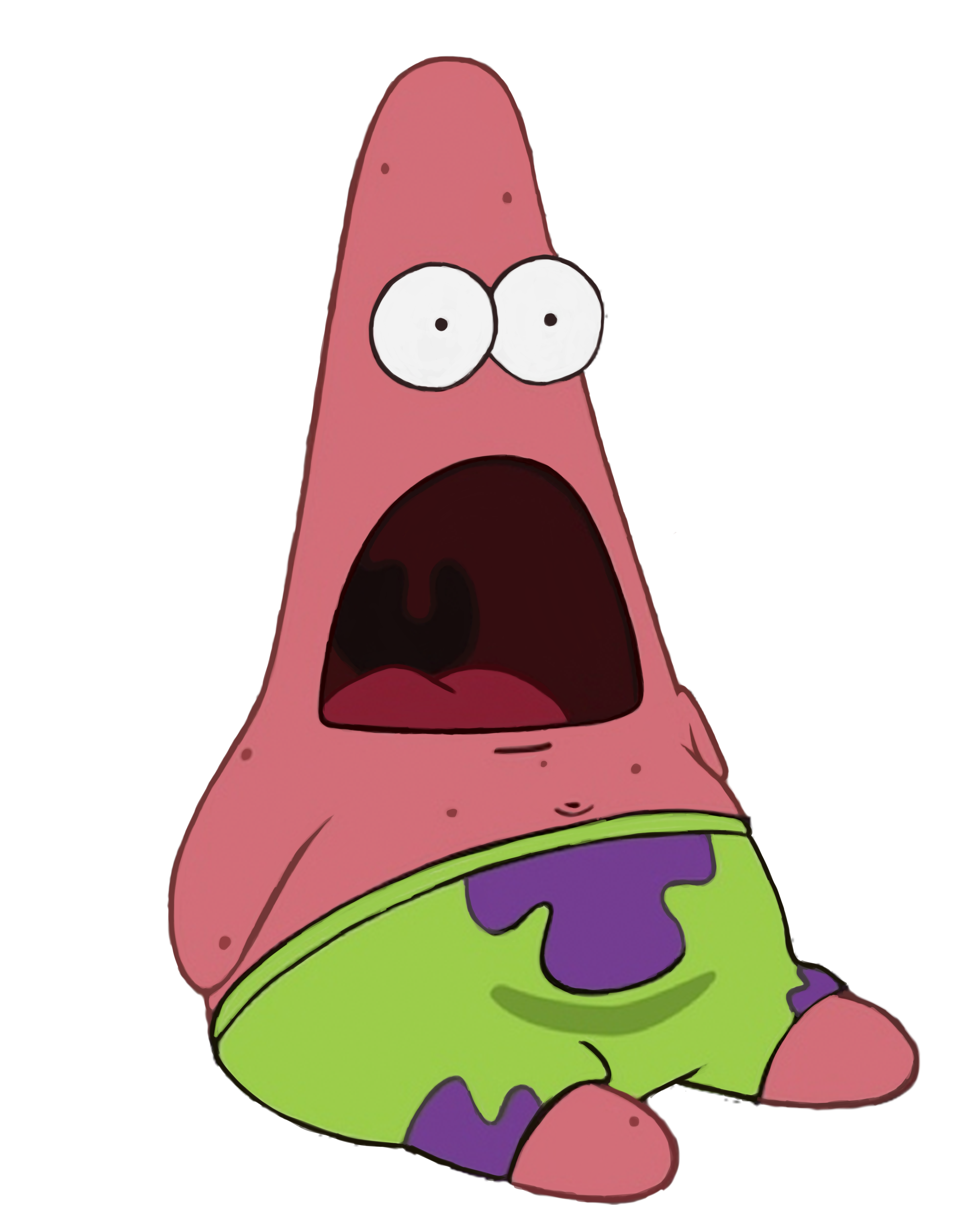 A shocked Patrick Star
