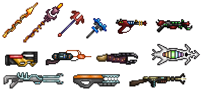 Snippet of some of the magic weapons.