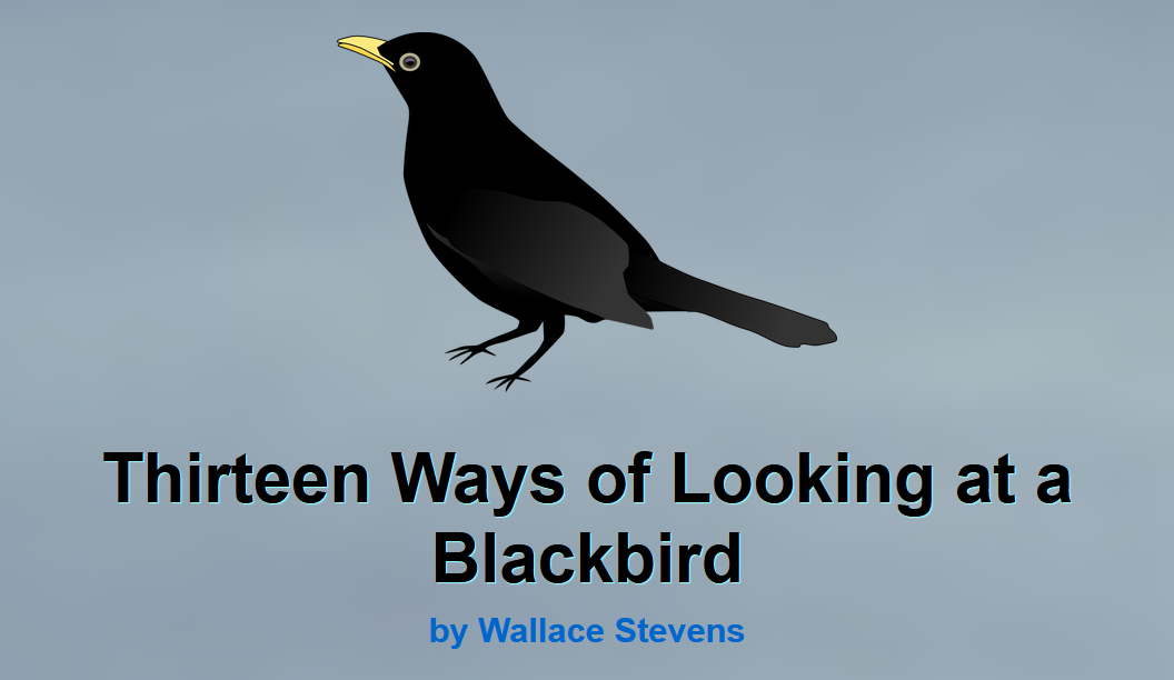 A snippet of my blackbird page.