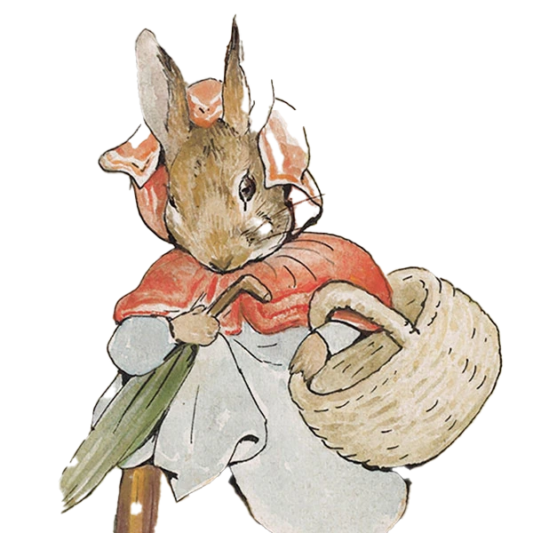 Mrs.Rabbit going to the bakers