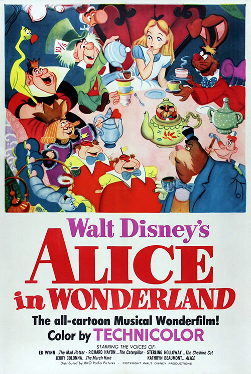 Poster of Alice in Wonderland by Disney