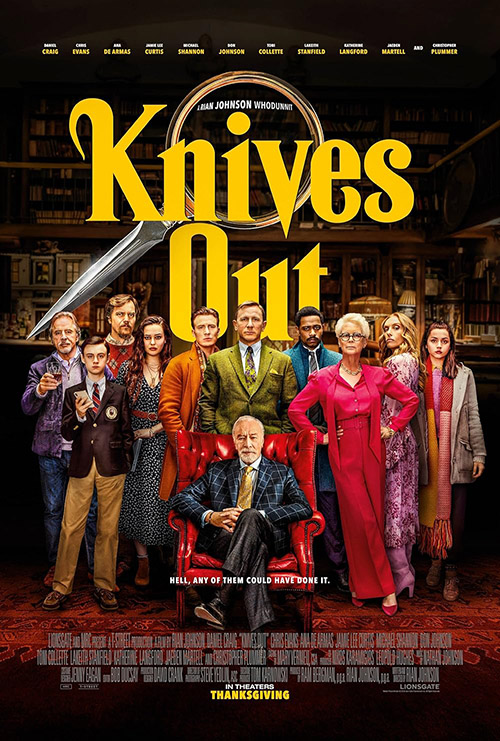 Poster of Knives Out by Rian Johnson
