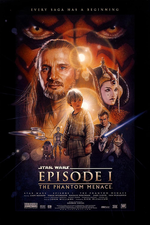 Poster of Star Wars the Phantom Menance by George Lucas