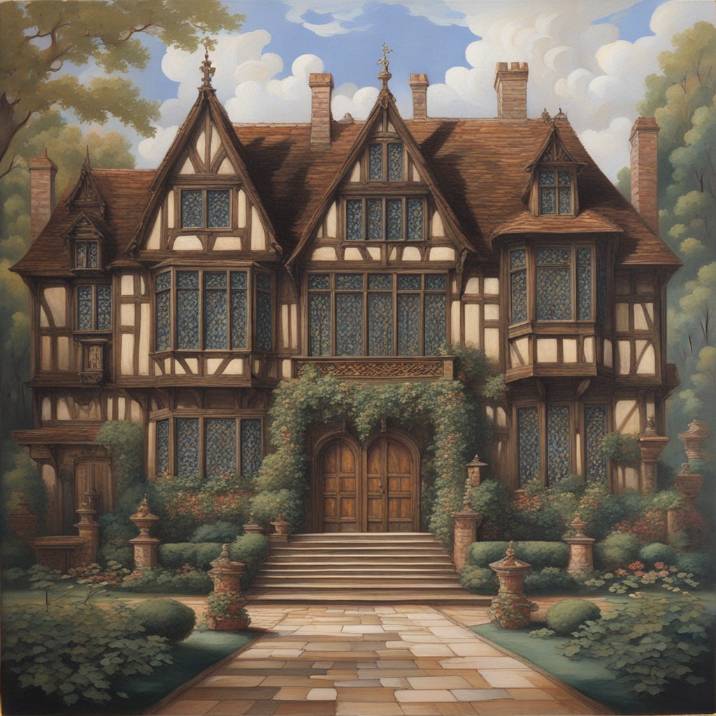 Painting of the Outside of the Pembroke Mansion