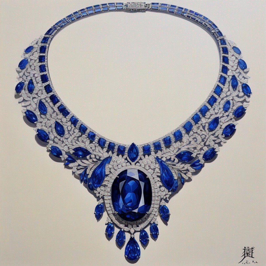 Painting of the Sapphire Necklace