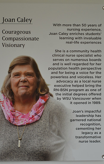 a portrait of Joan Caley