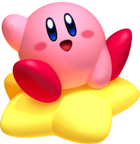 kirby on a star