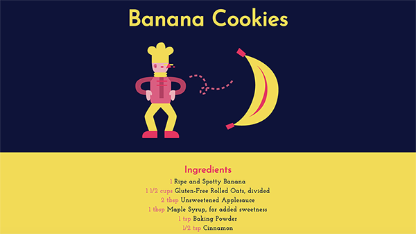 Banana Cookie Recipe project