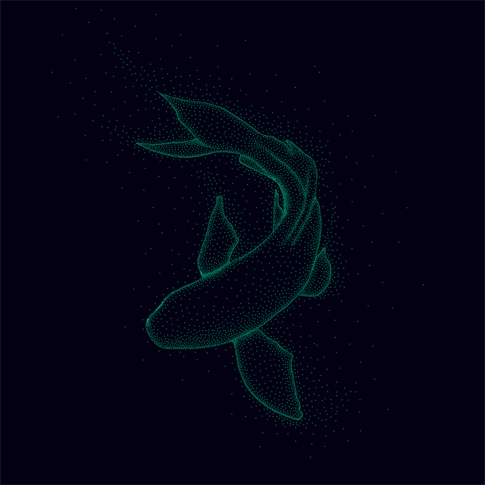 Bioluminescent fish.