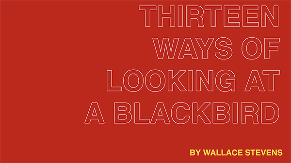 Thirteen Ways of Looking at a Blackbird Website