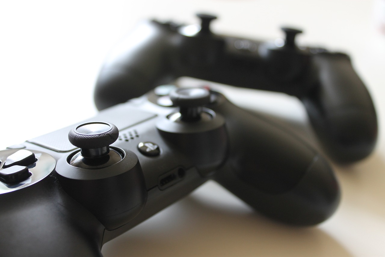 an image of ps4 controllers