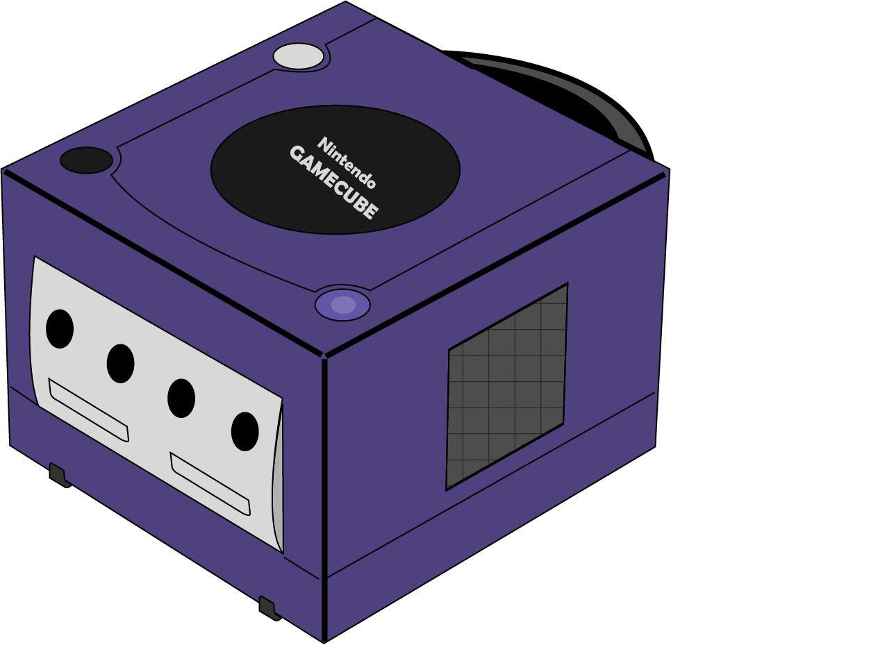 A blue Nintendo GameCube