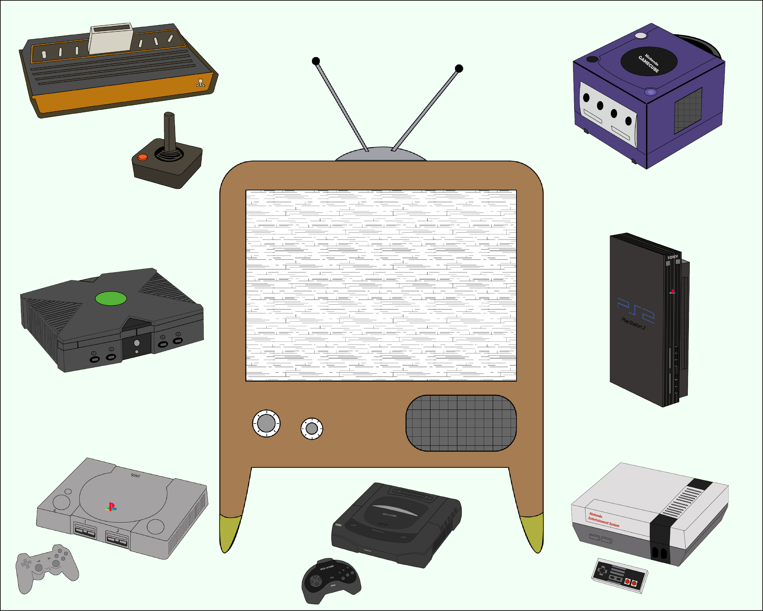 A small collection of some of my videogame related art.