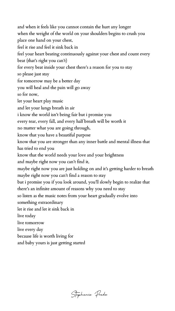 A poem by Stephanie Prado.