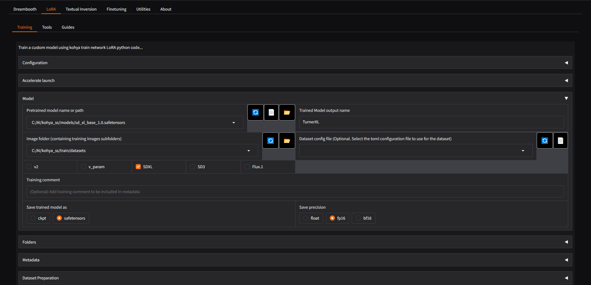 Image Training in Kohya_ss GUI