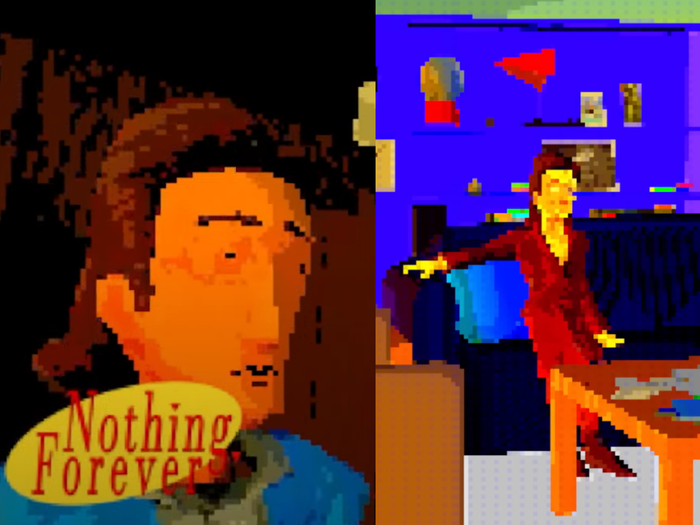 Screenshots from the AI-generated series Nothing Forever