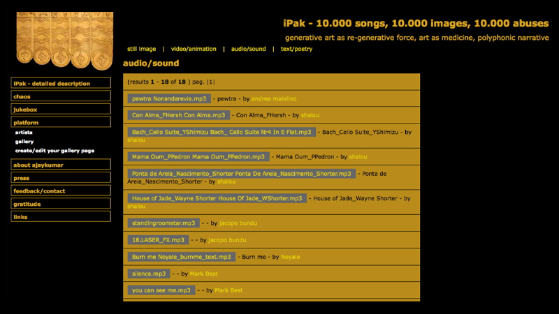 gallery image of iPak - 10,000 songs, 10,000 images, 10,000 abuses (iPak)