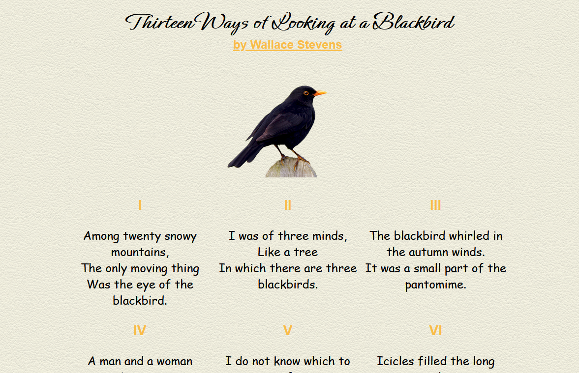 Blackbird Page