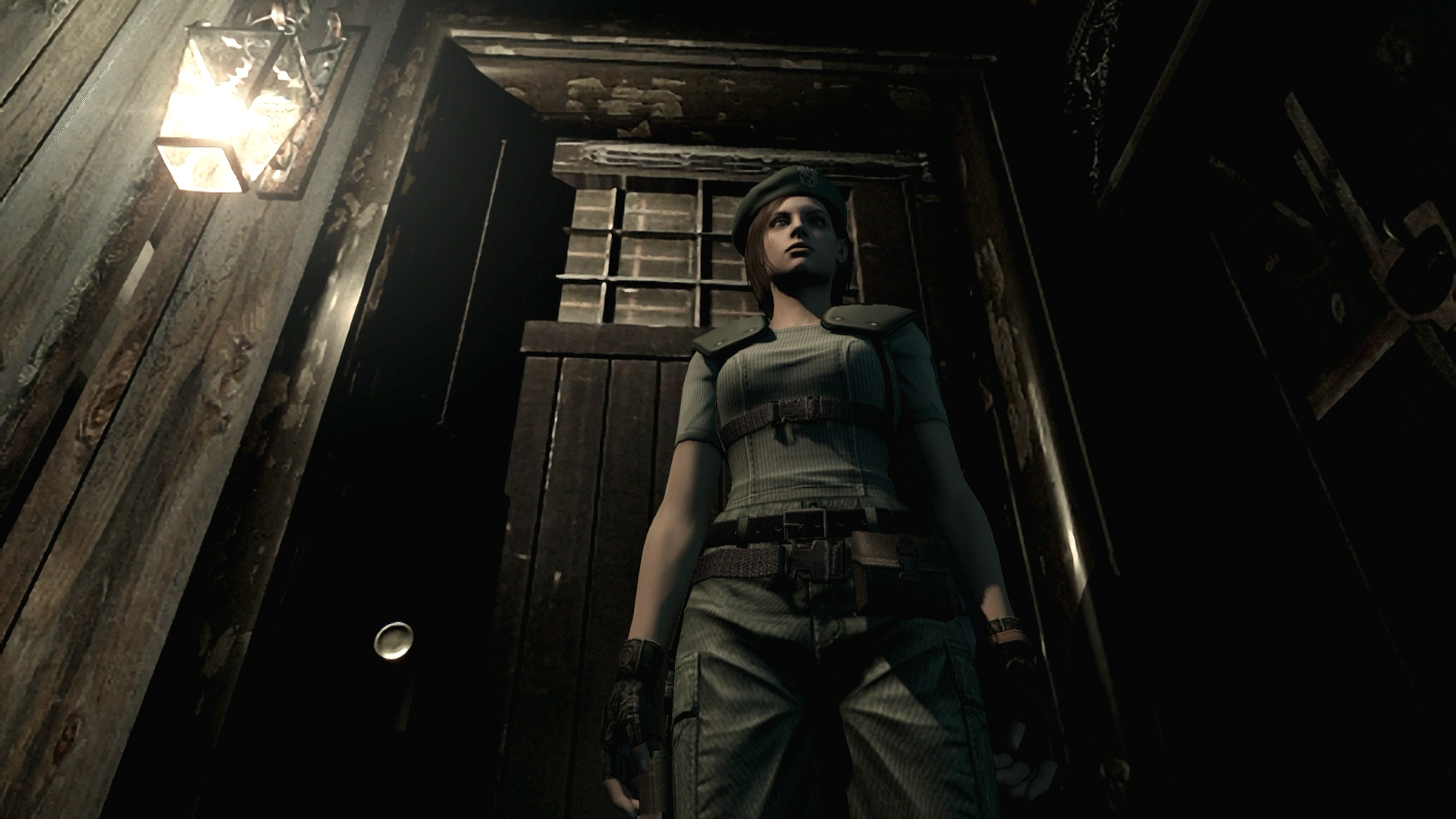 Jill entering the residence