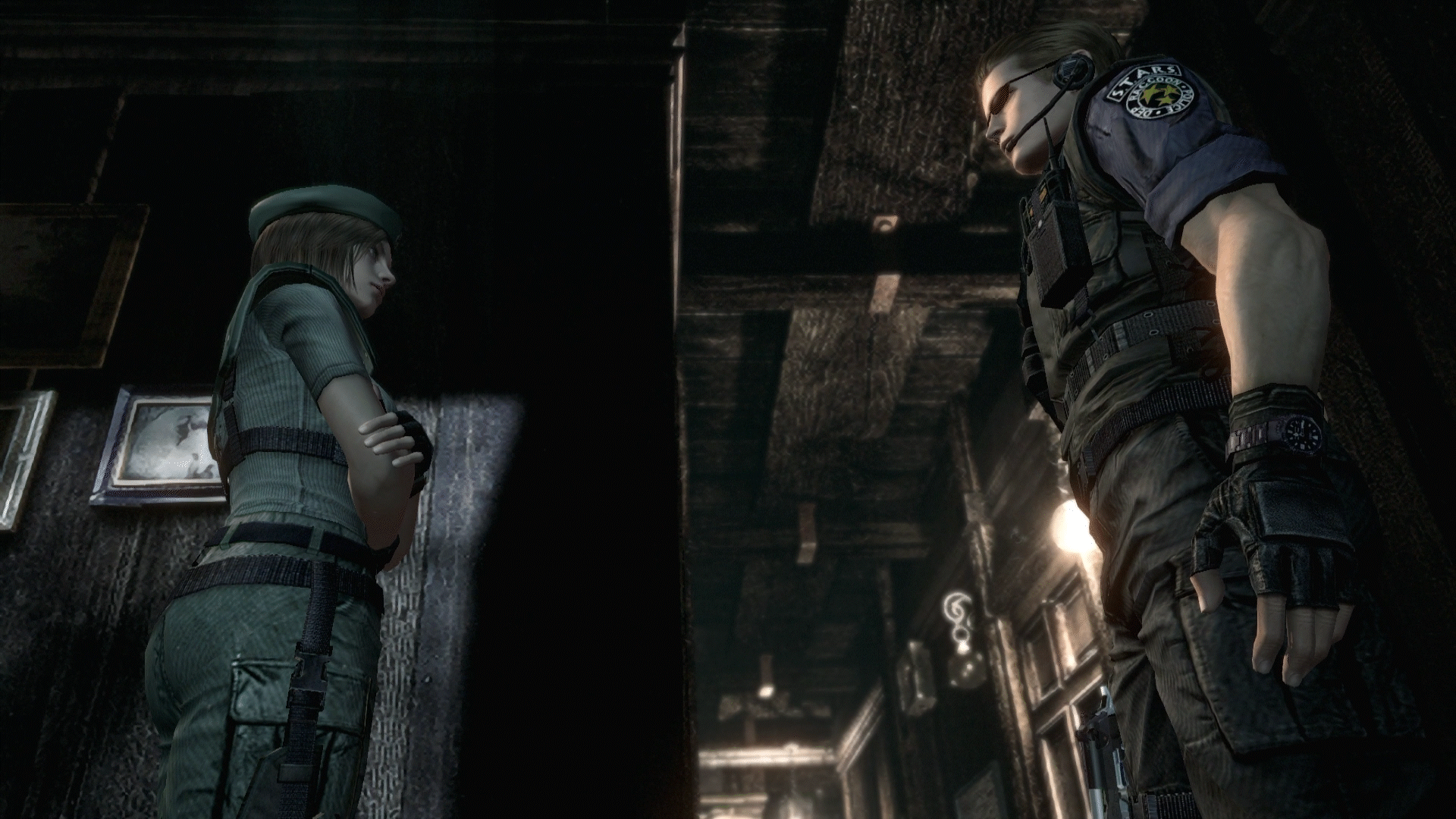 Wesker confronting Jill about Barry