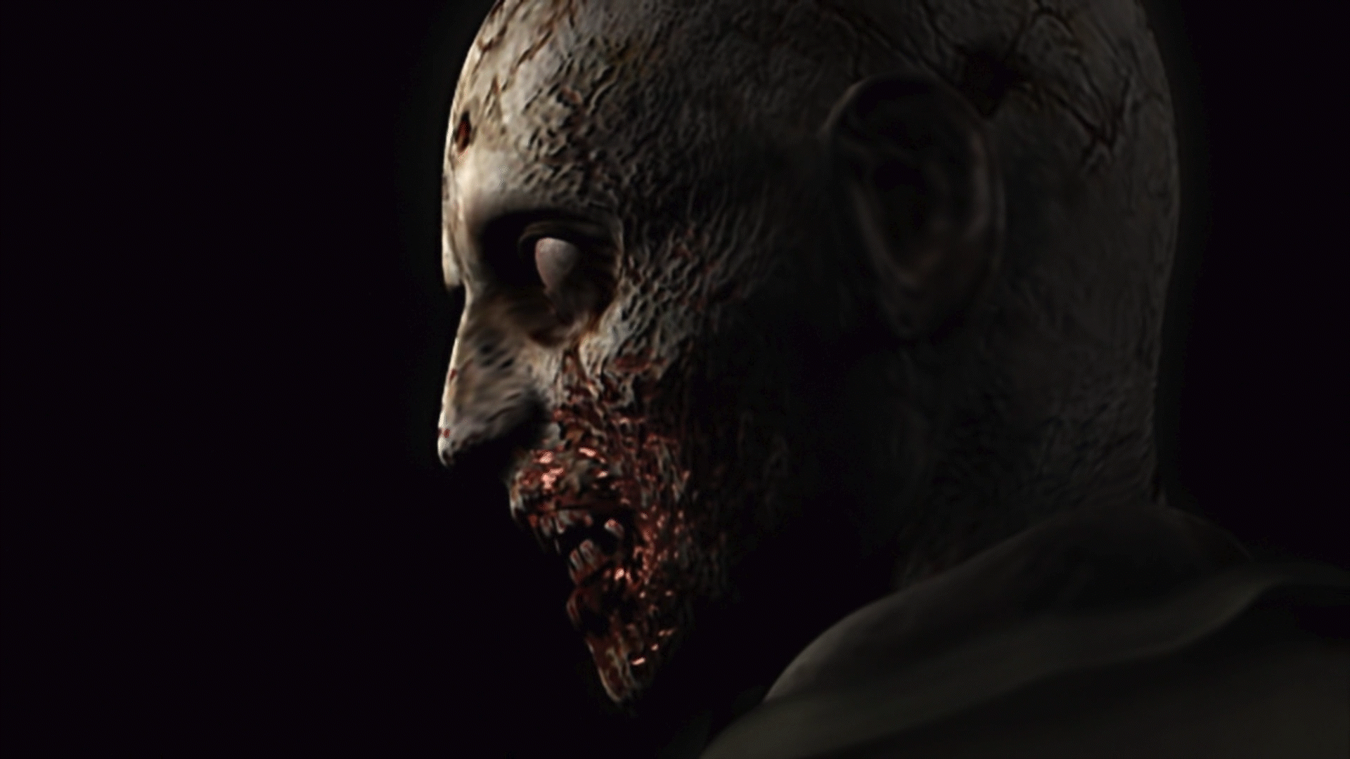 Zombie revealing himself