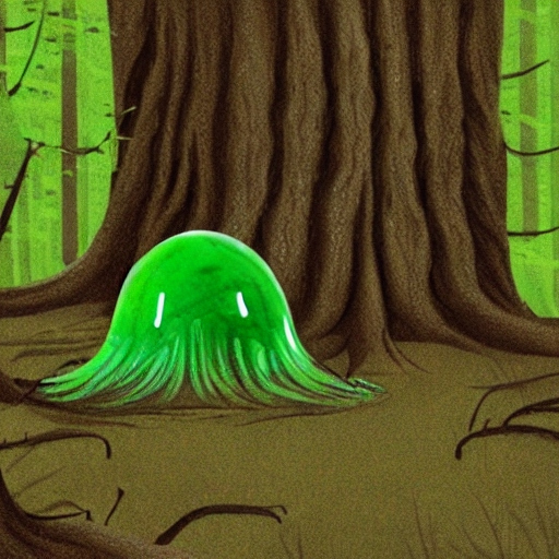 Sentient green blob of slime