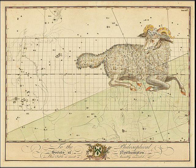 Illustration of Aries constellation