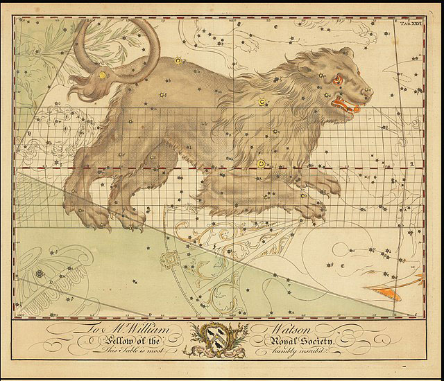 Illustration of Leo constellation