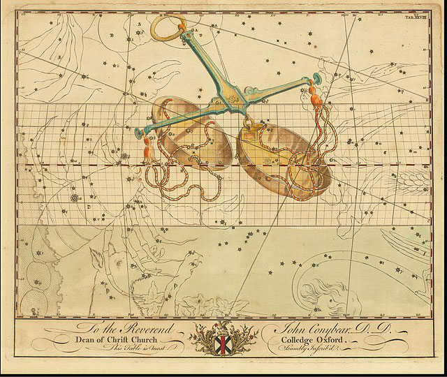 Illustration of Libra constellation