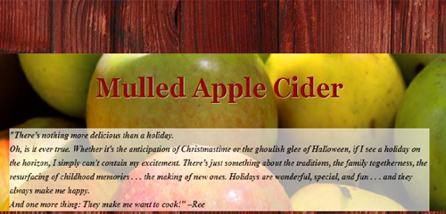 Mulled Apple Cider