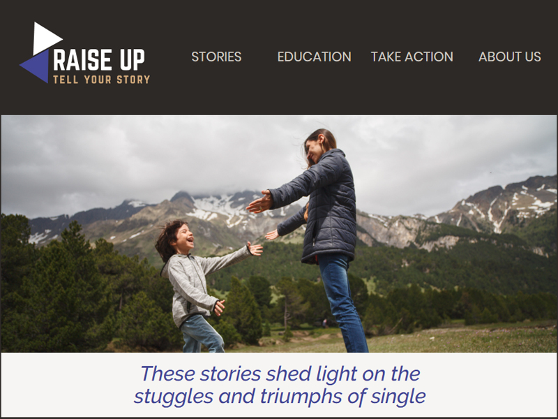 Raise Up website screenshot