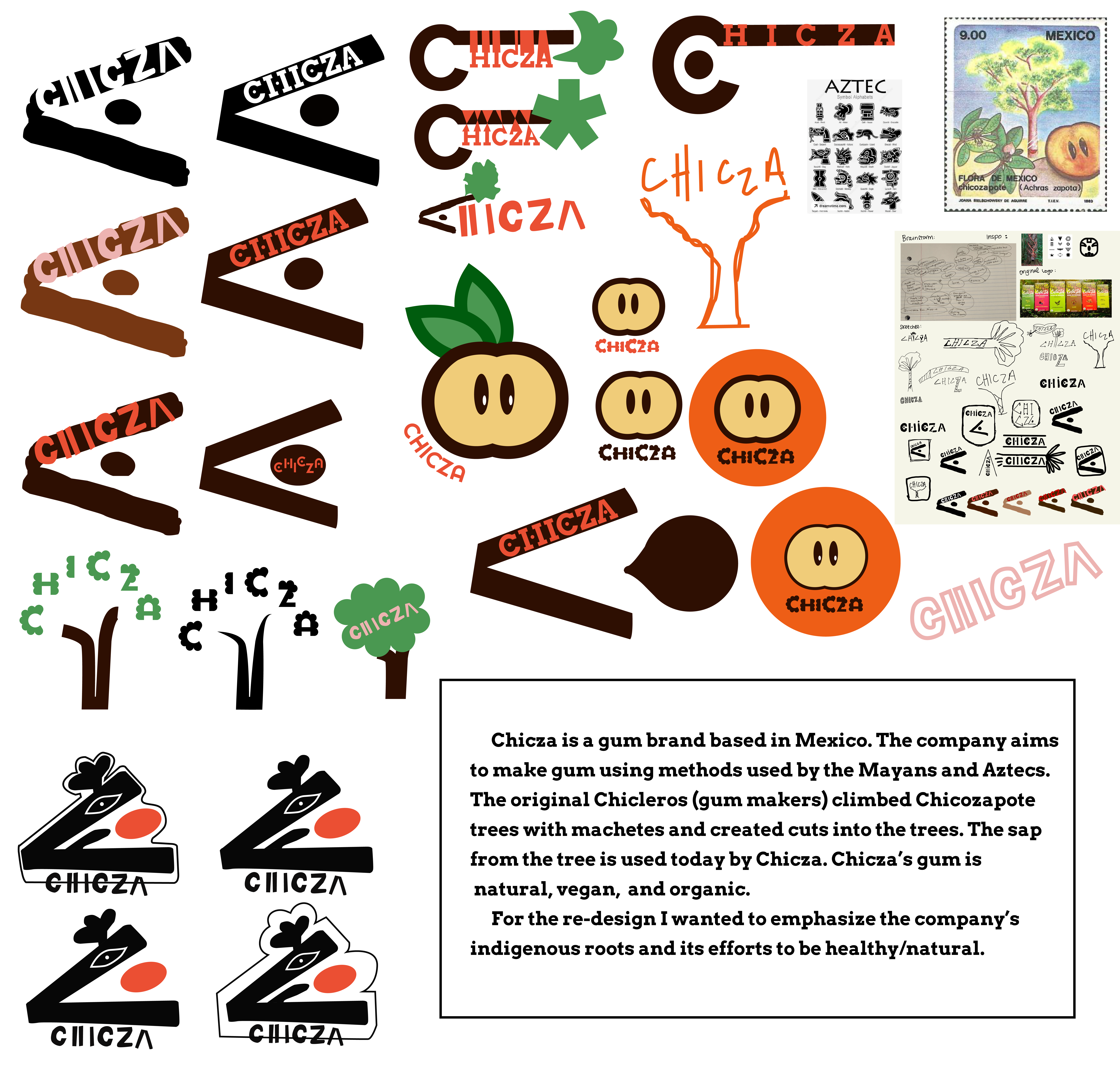 a variety of logos with nature themes