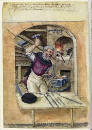 Historical art of a European bladesmith.