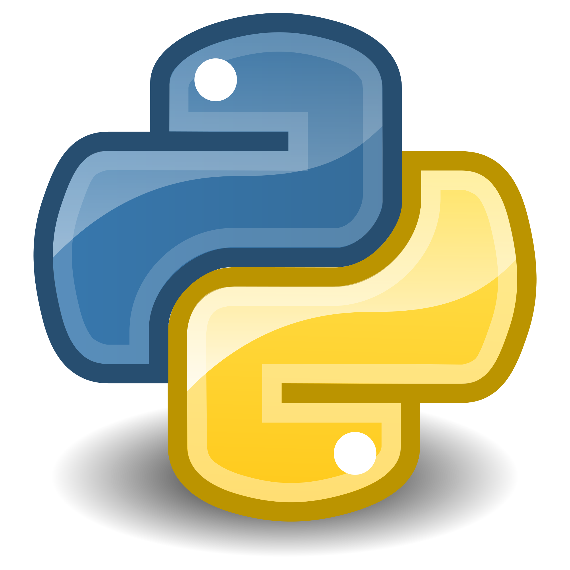 The logo for Python.
