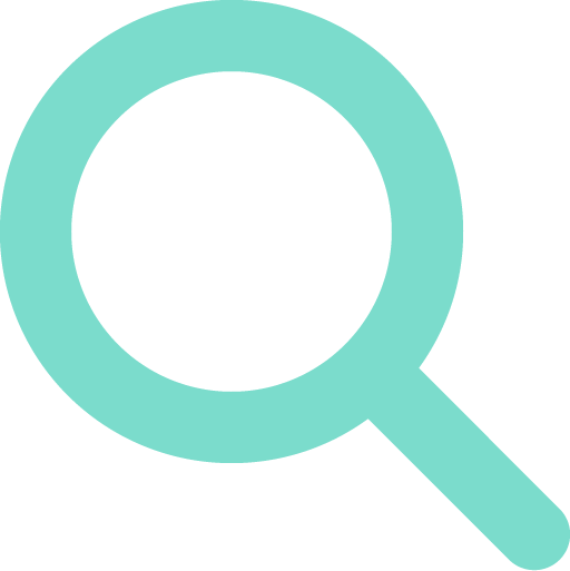 Magnifying glass and search bar graphic