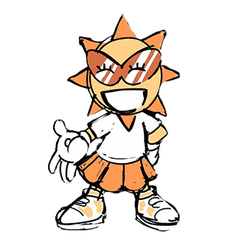 Sun Cartoon Character