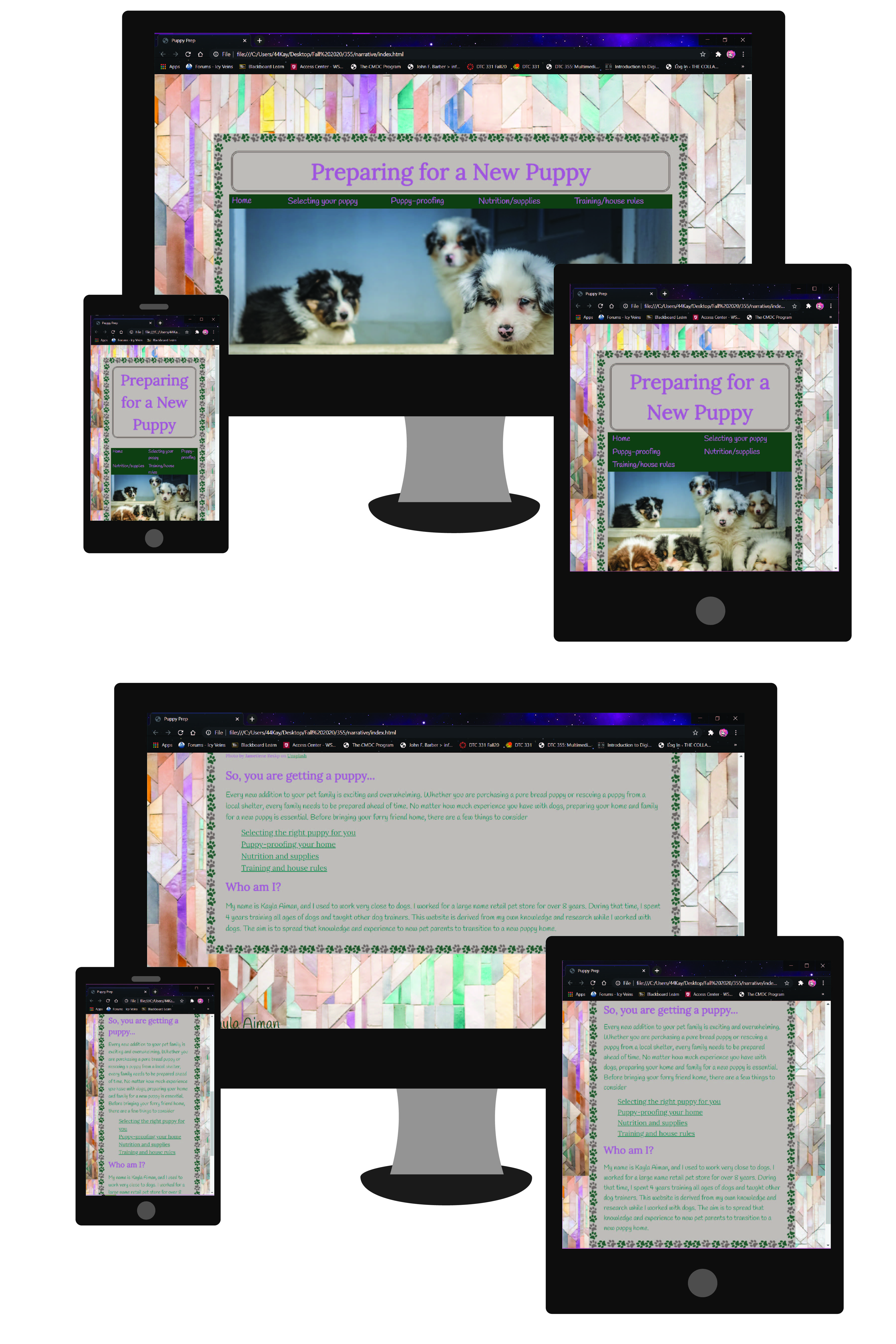 Image of responsive website
