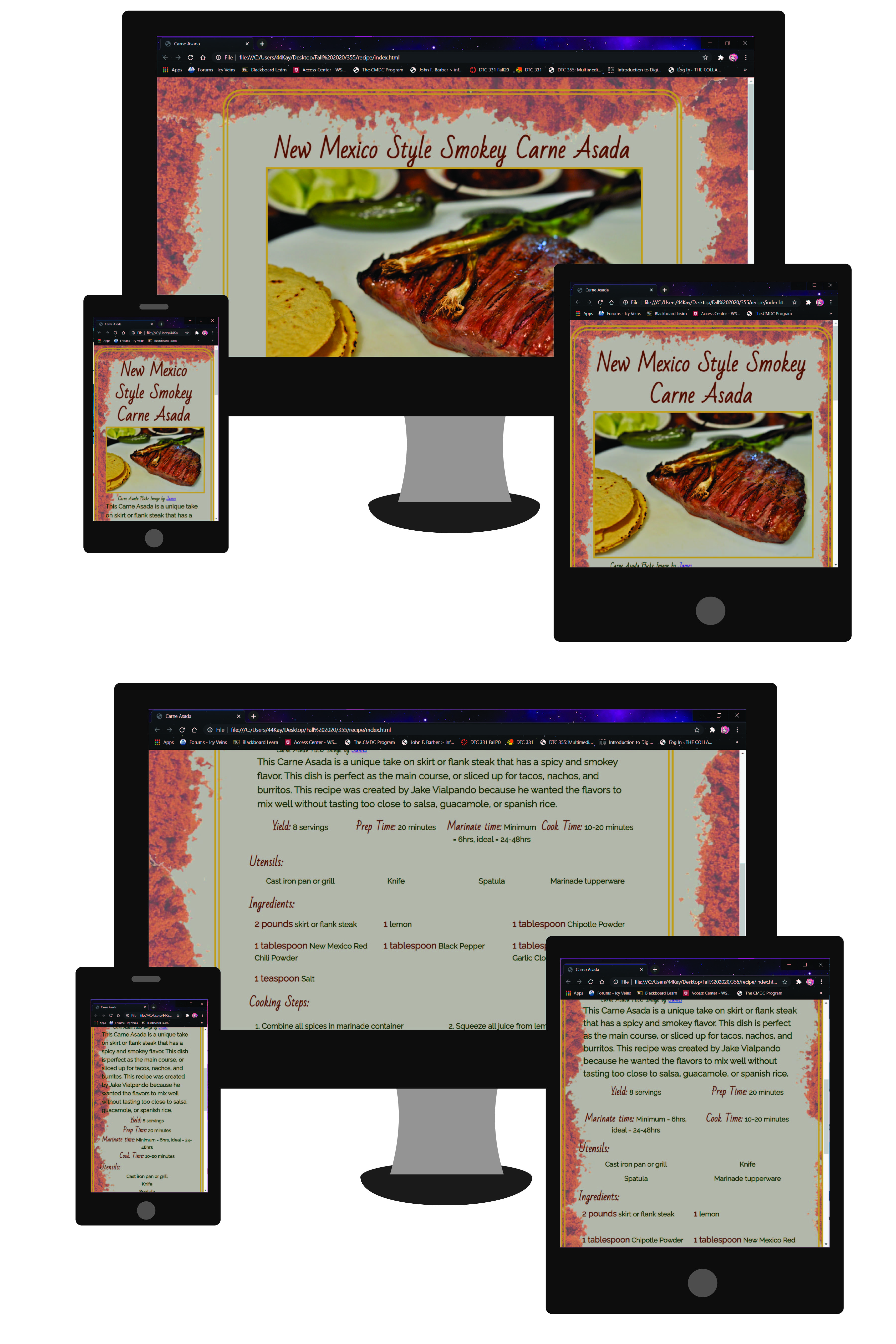 Image of responsive website
