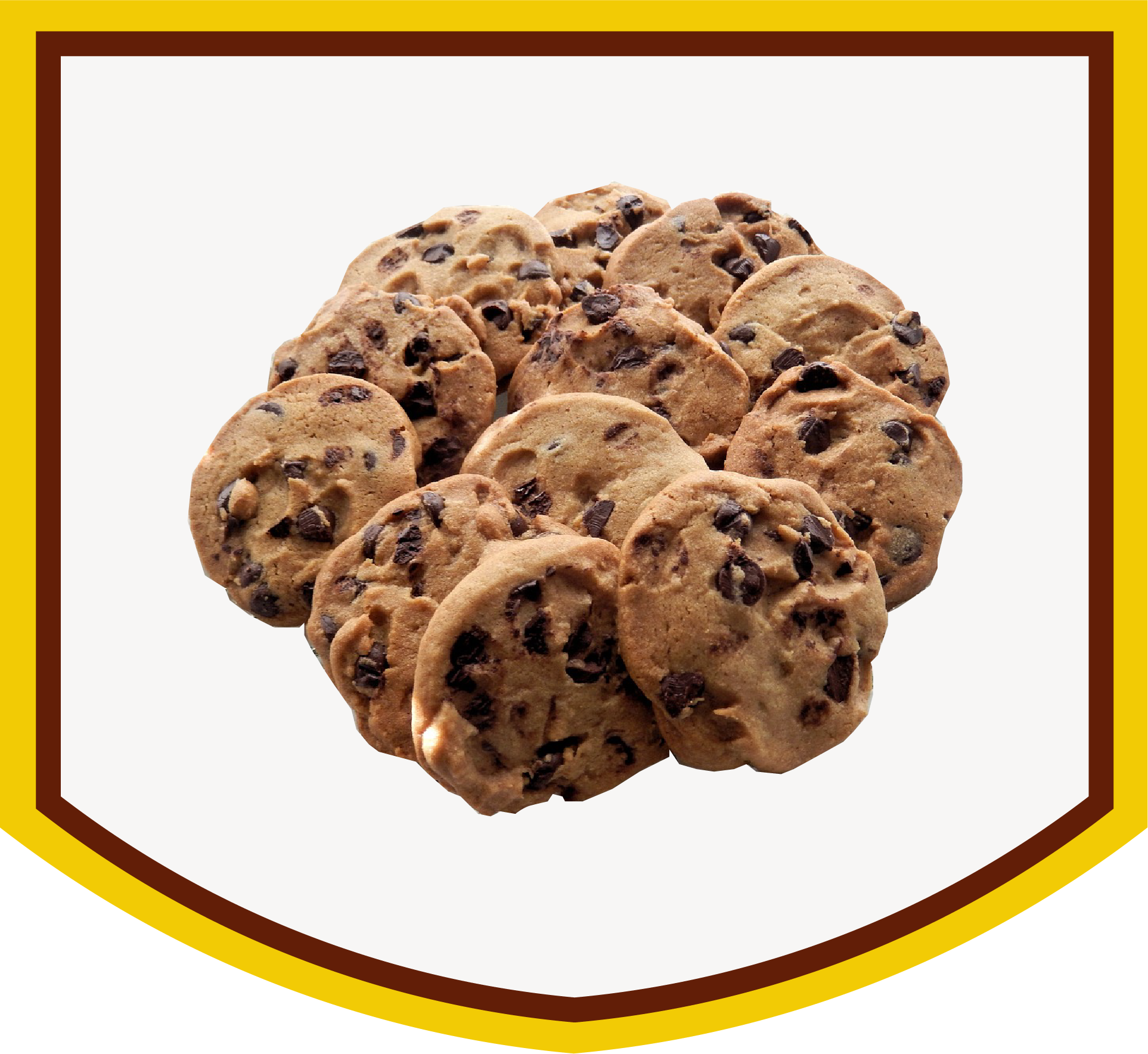 Photo of chocolate chip cookies.