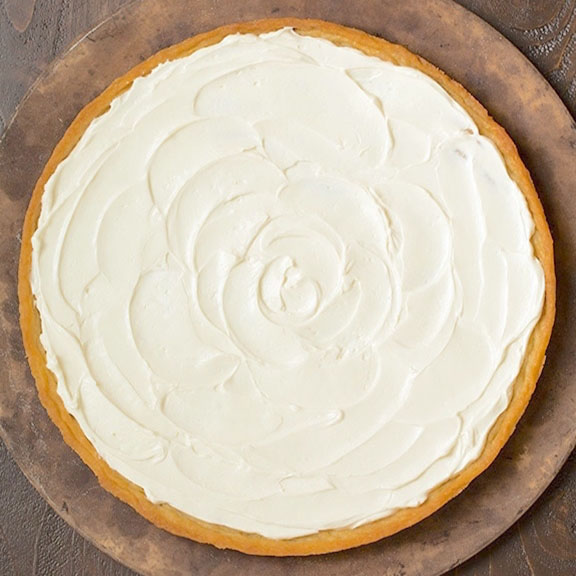 Crust with Cream Cheese Spreading