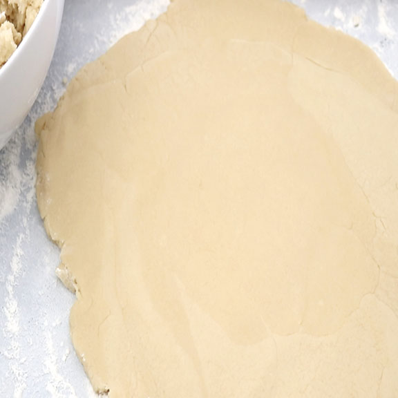 Rolled out Sugar cookie crust