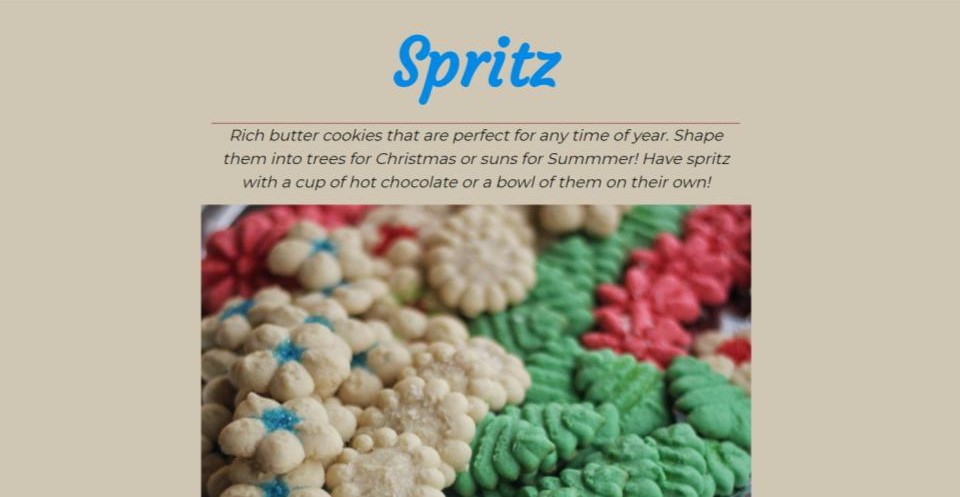 Spritz Recipe Project