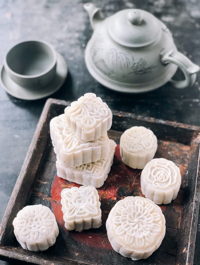 A picture of snowskin mooncakes