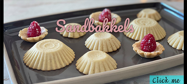 A clickable picture of a website containing a Norwegian sugar cookie.