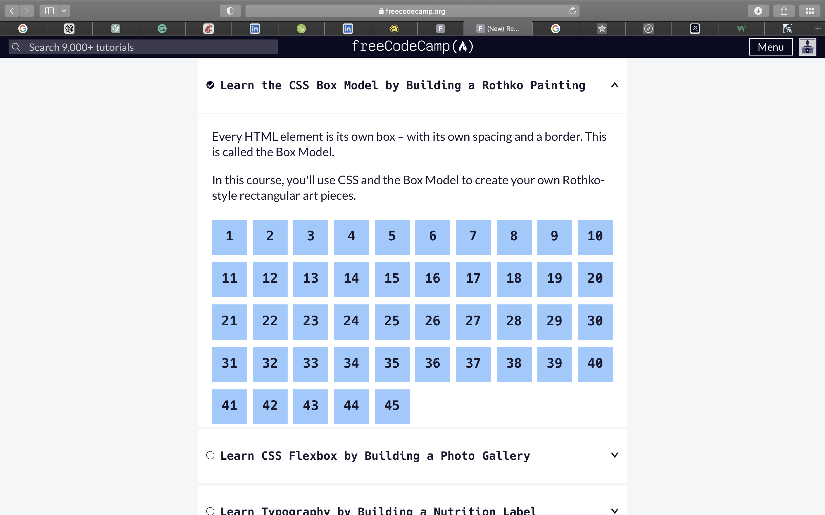 completed steps of Rothko Painting